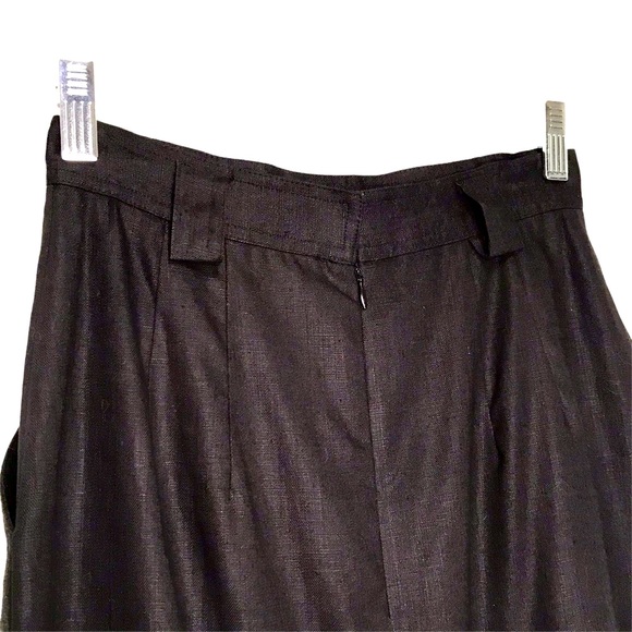 Black Linen Skirt - Picture 7 of 10